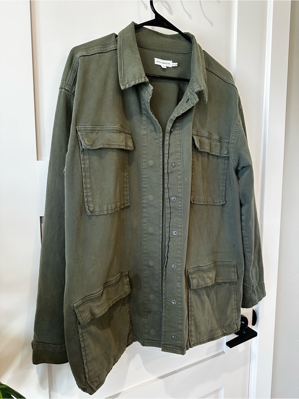 Good American Green Utility Jacket